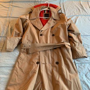Tommy Hilfiger Men's Trench Coat with Hood Size Large